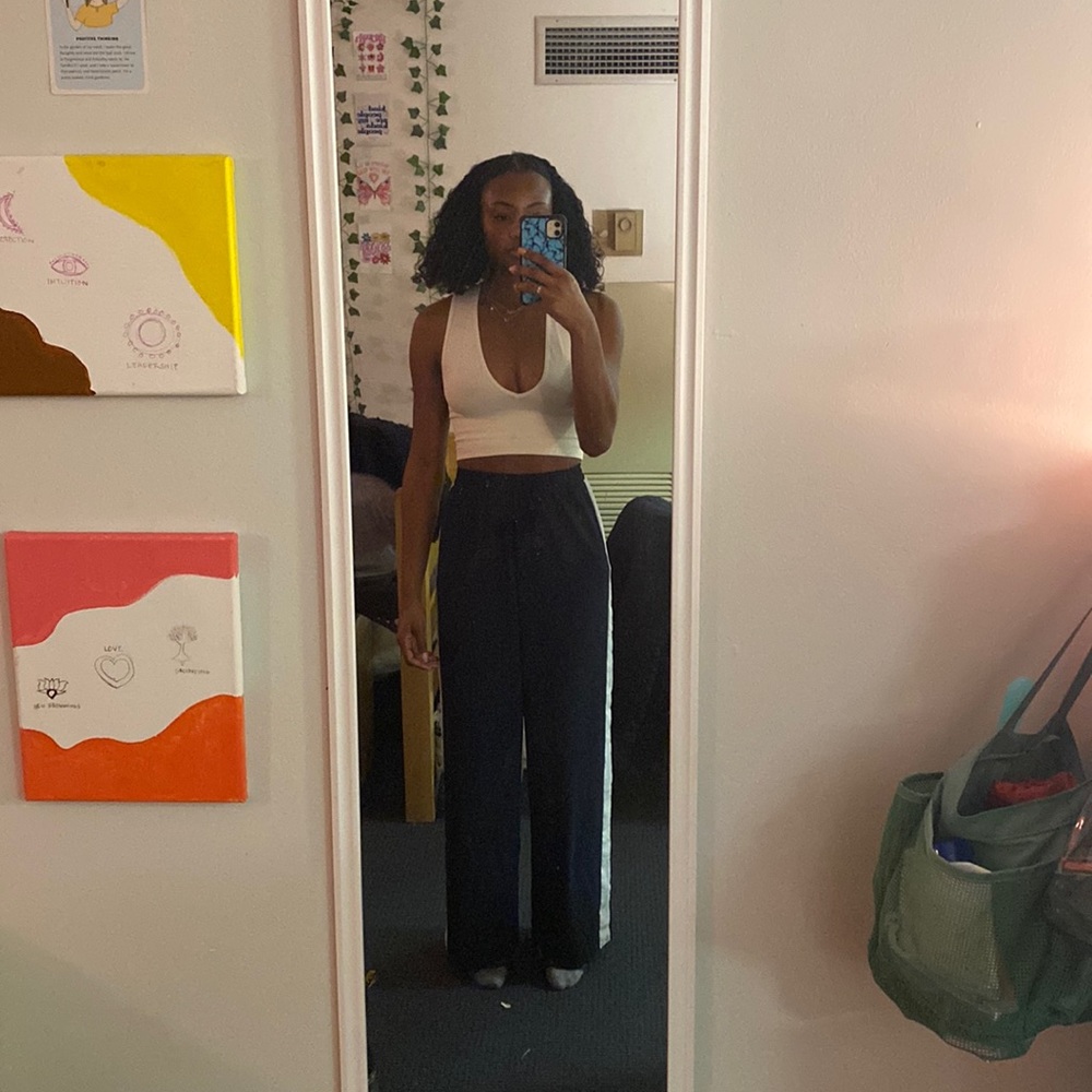 Forever 21 Navy Blue Palazzo Pants
